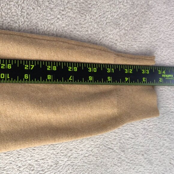 Polo Ralph Lauren Mens Sweater Large V-Neck Pullover Long Sleeve Brown Cotton - Picture 8 of 14